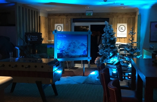 Alpine lodge welcome'
